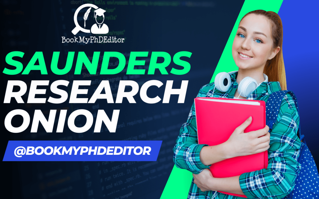 Saunders Research Onion: A Guide To Building Research Methodology Chapter For Master’s And PhD Students